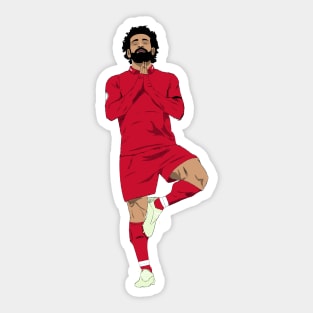 Mohamed Salah Yoga Goal Celebration Sticker